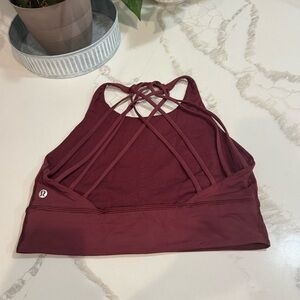 lululemon athletica Free to be sports bra red Merlot 10
